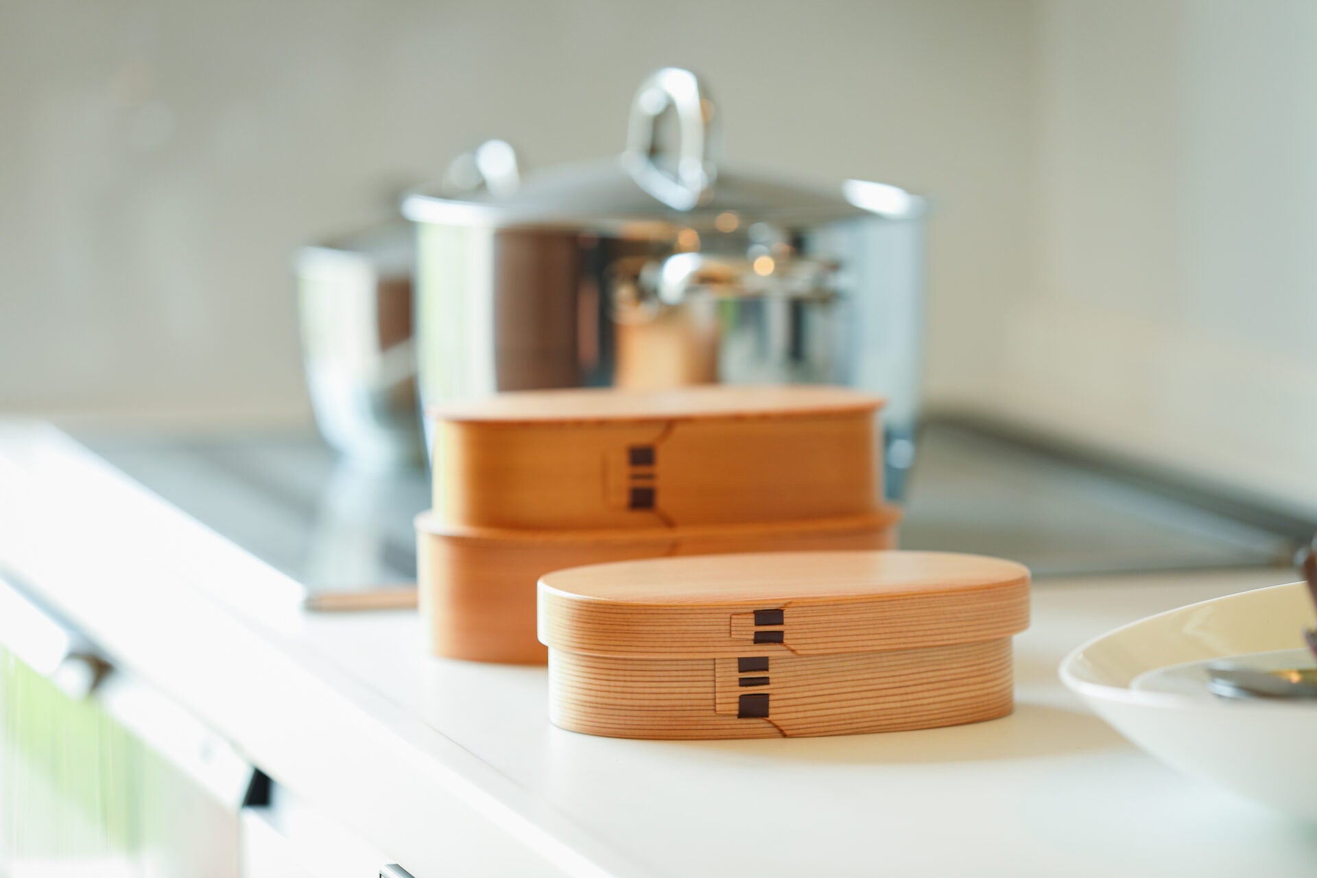 大館曲げわっぱ｜小判弁当箱「小」｜栗久 | 和食器のレンタルサービスLIFT